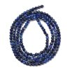 1928b Naturalne koraliki  lapis lazuli, okrągłe, fasetowane, 2 mm, otwór: 0,5 mm, około 197szt./sznur